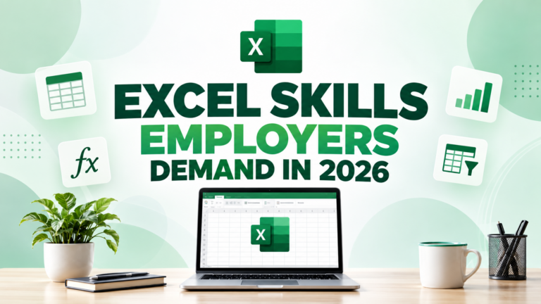 Excel skills employers demand in 2026-shashank-skills-academy-kolkata
